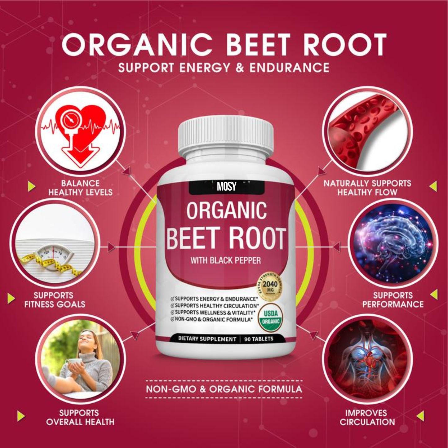 Mosy Organic Beet Root Tablets